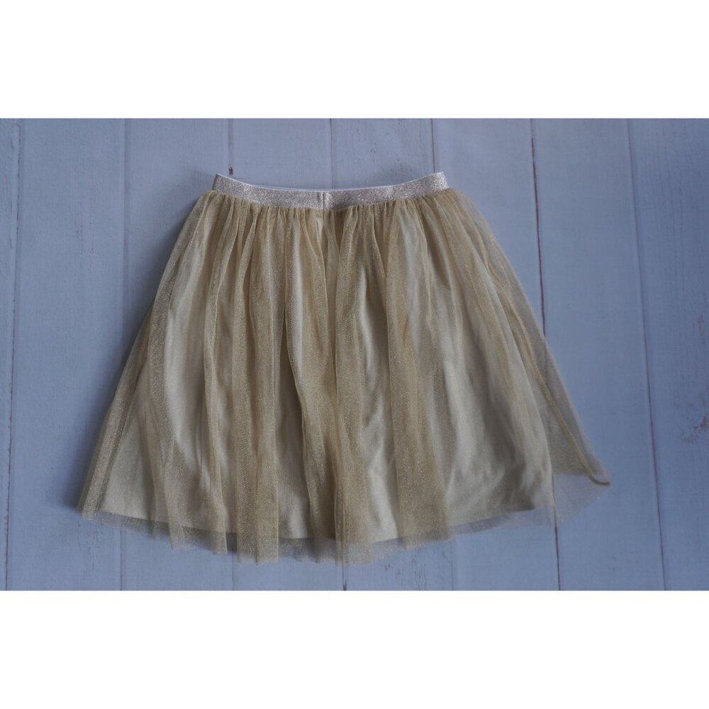 Uniqlo Girls Gold Shimmer Tulle Skirt, Size 10-11yr - Picture 3 of 6